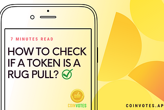 How to check if a token is a rug pull