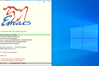 Emacs in Windows — Options to Launch