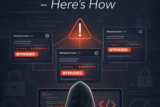 I Bypassed Authentication on 3 Production APIs — Here’s How