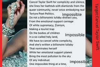 White Complicity? Cancel Taylor Swift.