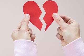 Picture of a broken heart