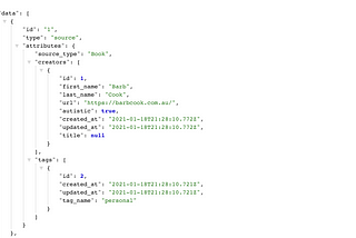 Accessing relationship data with JSON: API serializer