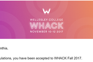 MLH 2018: WHACK, Wellesley Hacks