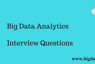 Data Analytics Interview Questions