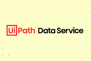 UiPath Data Service logo.