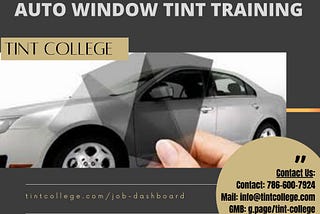 Auto Window Tint Training | Cost of Window Tinting | Window Tinting Class