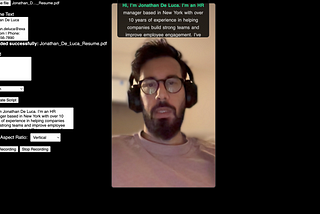 Building the BEST Video Resume Tool in 5 days — DAY 2