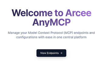 Announcing Arcee AI AnyMCP