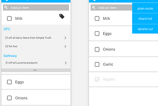 Interactive Prototype: List & Shop Grocery App