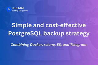 Simple and cost-effective PostgreSQL backup strategy