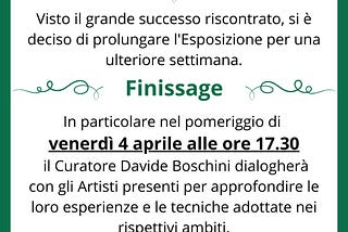 Finissage della mostra “Le Salon de Jeudi” alla Galleria Manoni 2.0