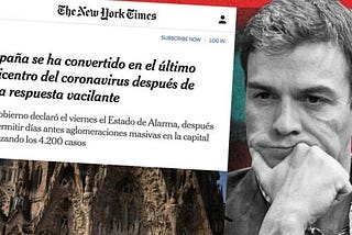 Pedro Sánchez y el Coronavirus