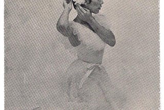 A portrait of Miss Gerri from her dance studio‘s first recital program, Over The Rainbow, which took place on December 13, 1981 in Miami, Florida