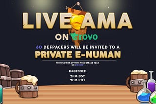 LIVE AMA and Drinks!