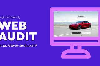 Follow these things in your first Web Audit