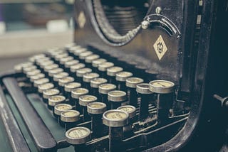 An old school typewriter