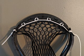 Men’s lacrosse mesh stringing tutorial part 1