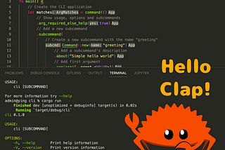 Hello Clap in Rust