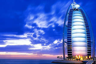 Burj-al-Arab: The most luxurious hotel in the world.