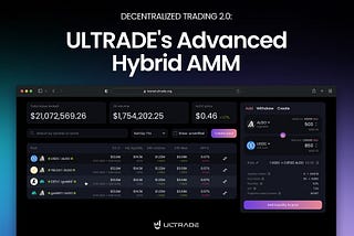 Decentralized Trading 2.0: ULTRADE’s Advanced Hybrid AMM