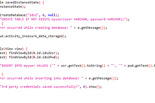 Insecure Data Storage & Insecure Logging