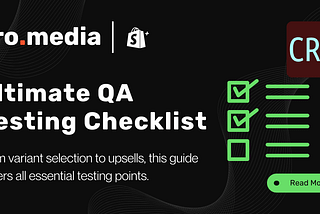 QA Checklist — Essential Testing Points