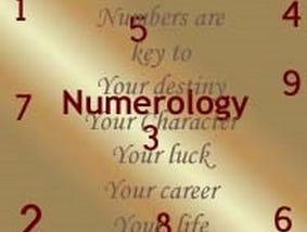 numbers around the word “Numerology”