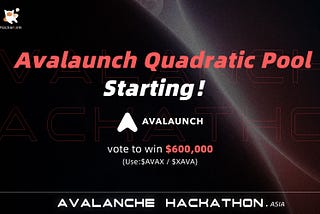 Avalanche Asia Hackathon announces all it’s quadratic funding pools of up to $600,000 from matching…