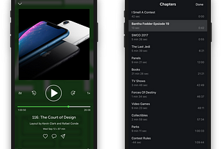 New! Chapter support for podcasts