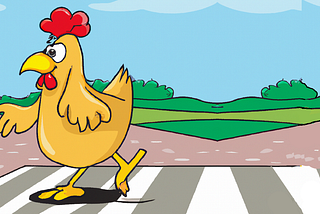 chicken crossing road