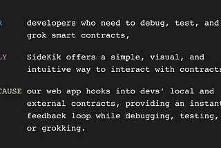 Feedback from Solidity Devs after Using SideKik