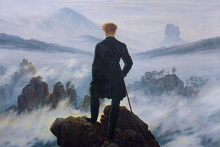 WANDERER ABOVE THE SEA OF FOG /1818/ by CASPAR DAVID FRIEDRICH