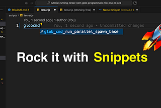 rocket it with snippets — flow, vscode, productivity