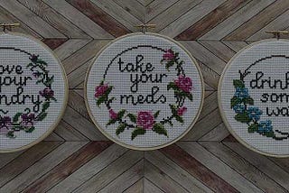 ‘Adulting is Hard’ Cross-Stitch Patterns