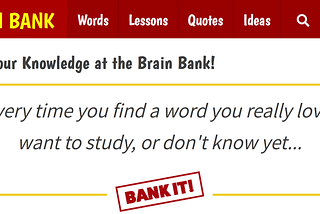 Break Writer’s Block & Find the Perfect Word at Brain Bank