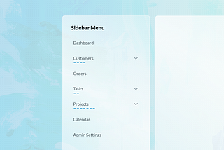 UI Experiments: Sidebar Nav with child indicators