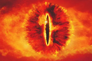 The eye of Sauron from The Lord of Rings movie, a depiction of Einstein’s Eye and the black hole image