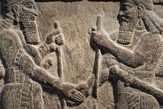 Ninth century B.C.E. relief showing Assyrian King Shalmaneser III