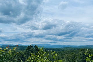 Long range mountain view