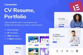 Careerster — CV/Resume Elementor Template Kit