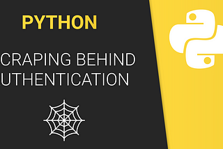 Web Scraping Behind Authentication With Python