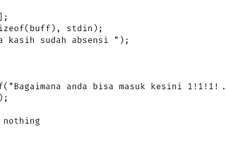 Writeup — CTFR: Absensi CTFR