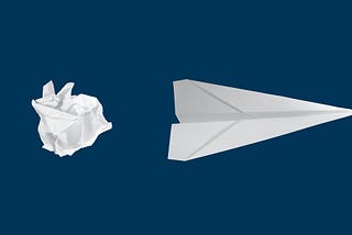 Image of paper and paper airplane