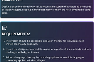 Designing a user-friendly railway ticket reservation system that caters to the needs of Indian…