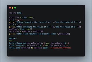 Measure the time elapsed to execute your code in Python