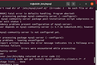 [Ubuntu 20.04][MySQL5.7]Problems installing mysql5.7 on Ubuntu 20.04
