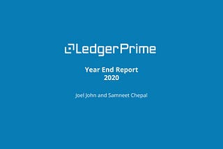 Year-End Report — 2020