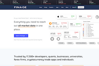 Finage — Home Page