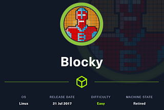 Write-up of the Blocky machine from HTB
