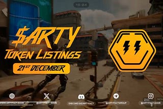 ⚡️$ARTY Token Launches On December 21st!⚡️⏰